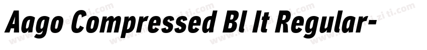 Aago Compressed Bl It Regular字体转换